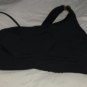 💫Black One-Shoulder Bralette